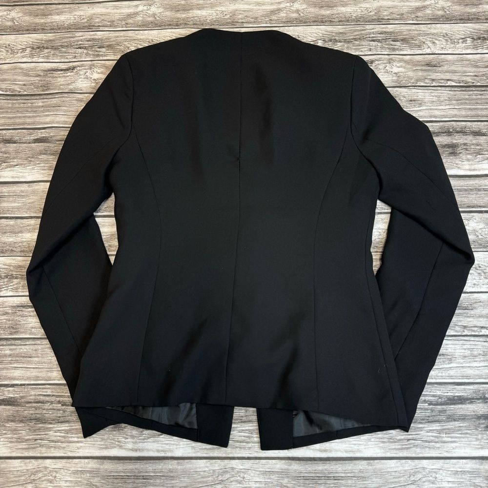 Forever 21 Women’s Black Fitted Hip-Length Single Button Blazer Jacket Small S - Picture 5 of 12
